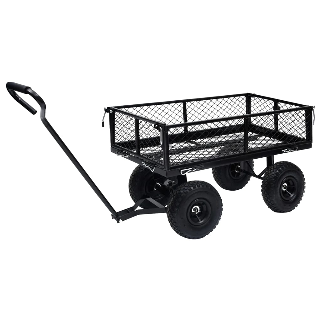 vidaXL Garden Hand Trolley Black 250 kg
