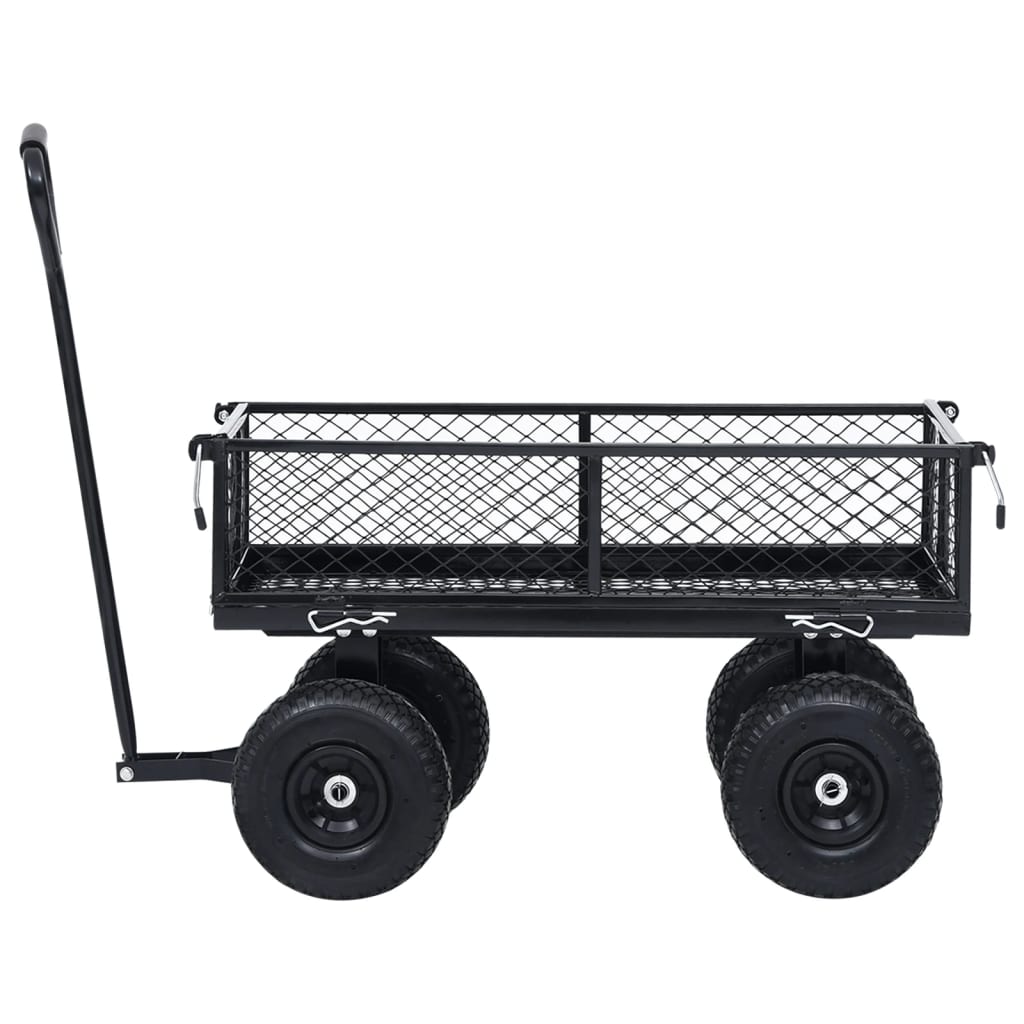vidaXL Garden Hand Trolley Black 250 kg
