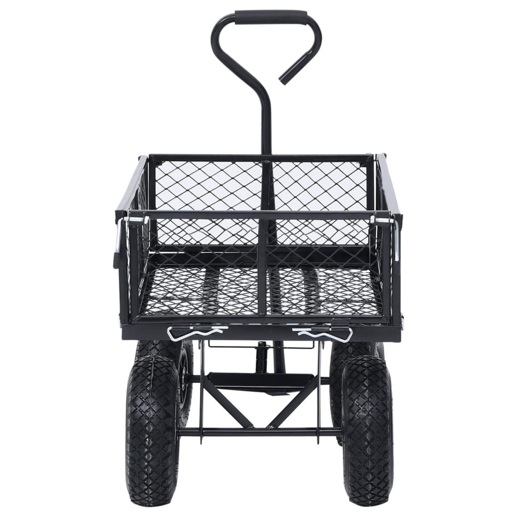 vidaXL Garden Hand Trolley Black 250 kg