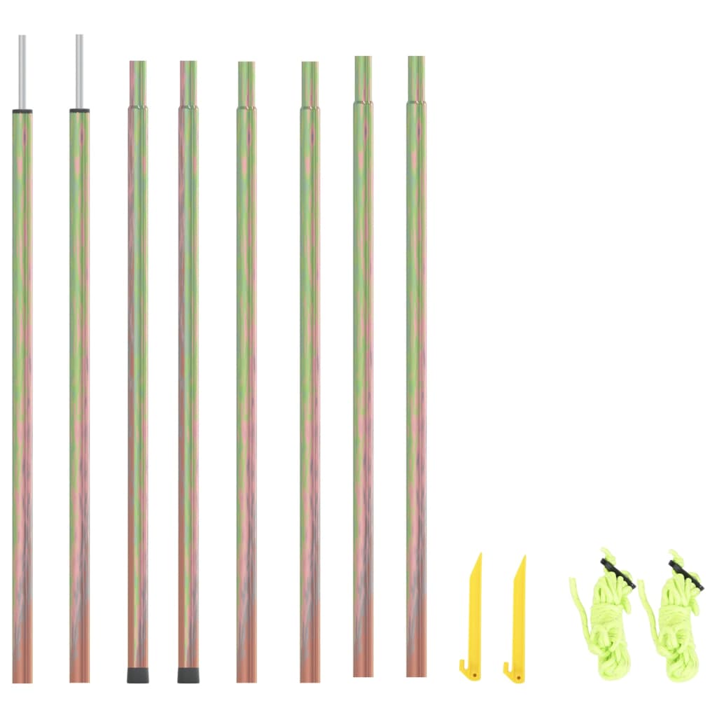 vidaXL Sunshade Sail Poles 2 pcs 200 cm Galvanised Steel