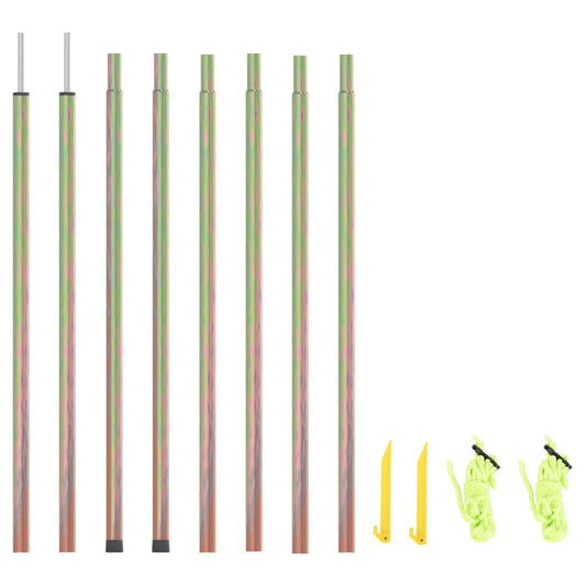 vidaXL Sunshade Sail Poles 2 pcs 250 cm Galvanised Steel