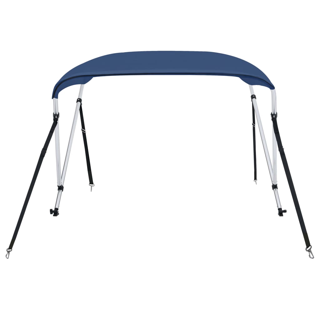 vidaXL 2 Bow Bimini Top Navy Blue 180x130x110 cm
