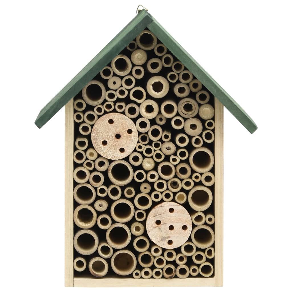 vidaXL Insect Hotels 2 pcs 23x14x29 cm Solid Firwood