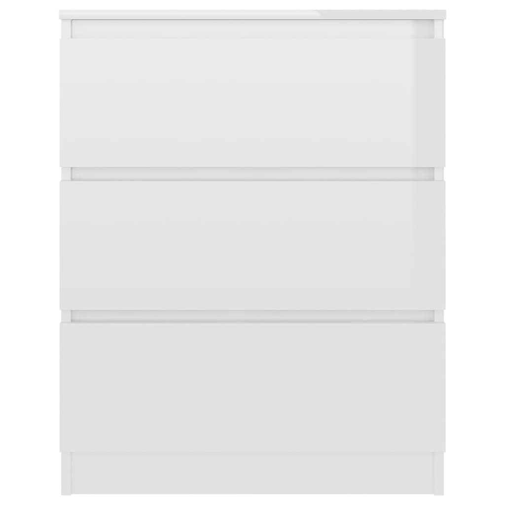 vidaXL Sideboard High Gloss White 60x35x76 cm Engineered Wood