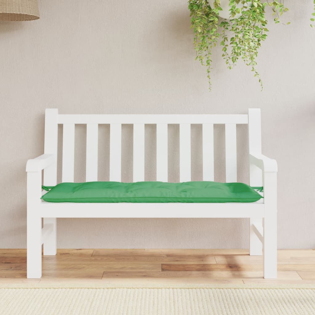 vidaXL Garden Bench Cushion Green 120x50x7 cm Oxford Fabric