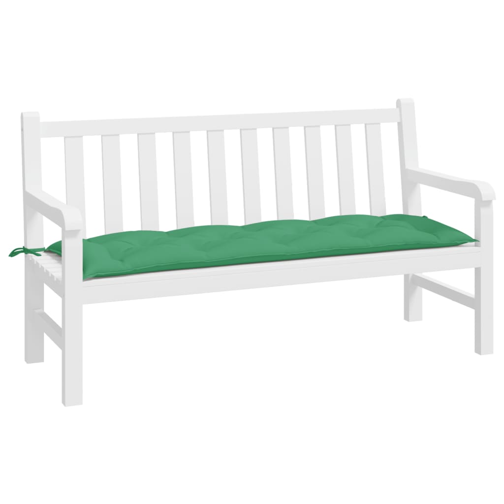 vidaXL Garden Bench Cushion Green 150x50x7 cm Oxford Fabric