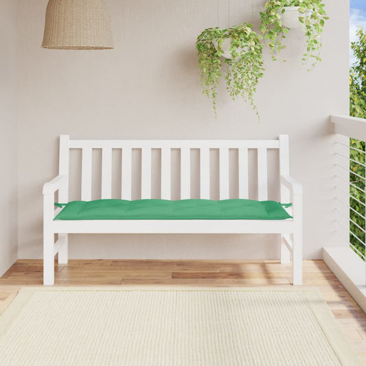 vidaXL Garden Bench Cushion Green 150x50x7 cm Oxford Fabric