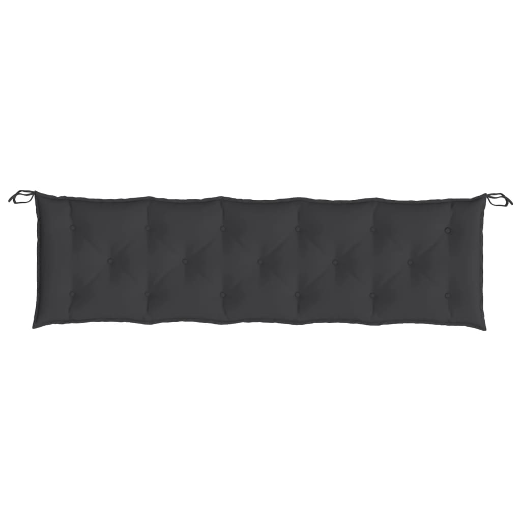 vidaXL Garden Bench Cushion Black 180x50x7 cm Oxford Fabric