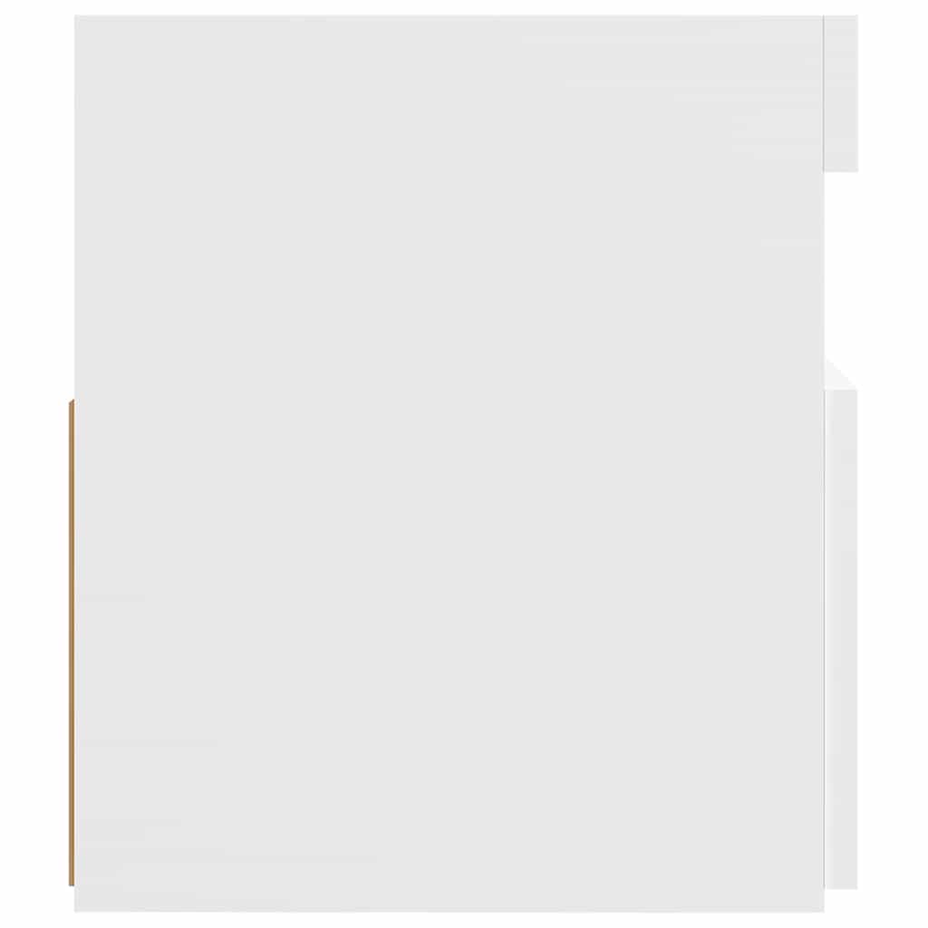 vidaXL TV Cabinet with LED Lights White 120x35x40 cm