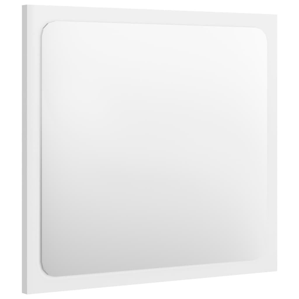 vidaXL Bathroom Mirror High Gloss White 40x1.5x37 cm Engineered Wood