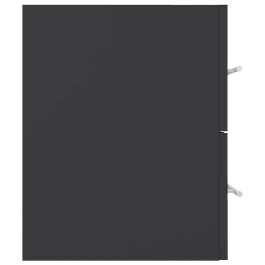 vidaXL 2 Piece Bathroom Furniture Set Grey Engineered Wood