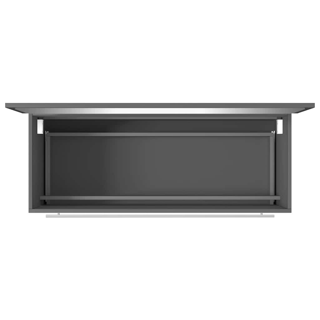 vidaXL 2 Piece Bathroom Furniture Set Grey Engineered Wood