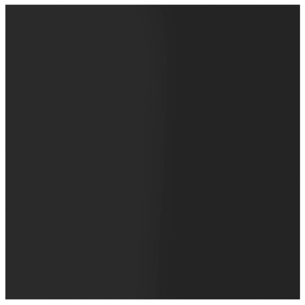 vidaXL Bookshelf Boards 8 pcs High Gloss Black 40x40x1.5 cm Engineered Wood