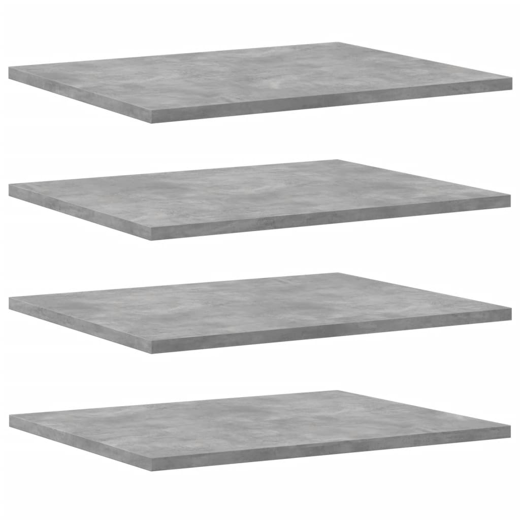 vidaXL Bookshelf Boards 8 pcs Concrete Grey 40x50x1.5 cm Engineered Wood