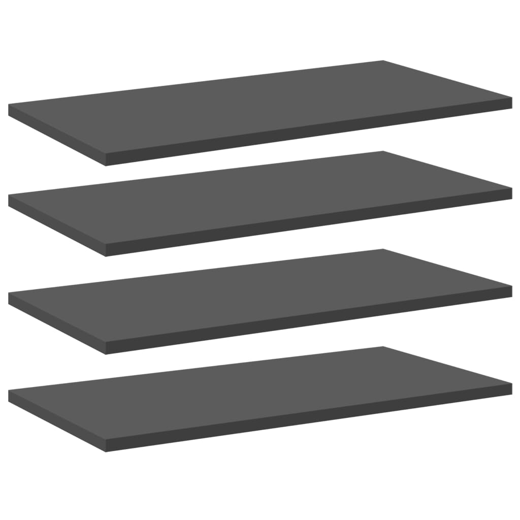 vidaXL Bookshelf Boards 8 pcs Grey 60x30x1.5 cm Engineered Wood