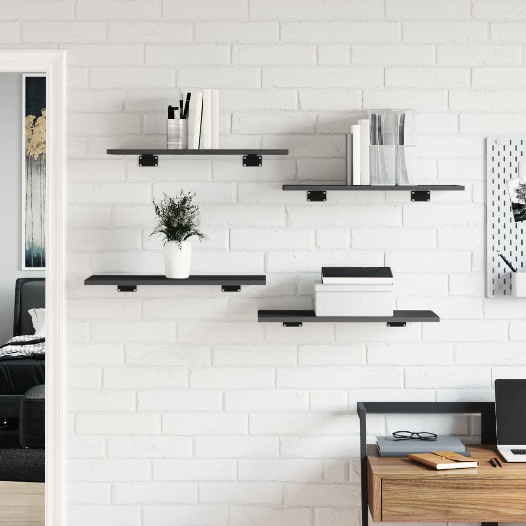 vidaXL Bookshelf Boards 8 pcs Grey 60x30x1.5 cm Engineered Wood