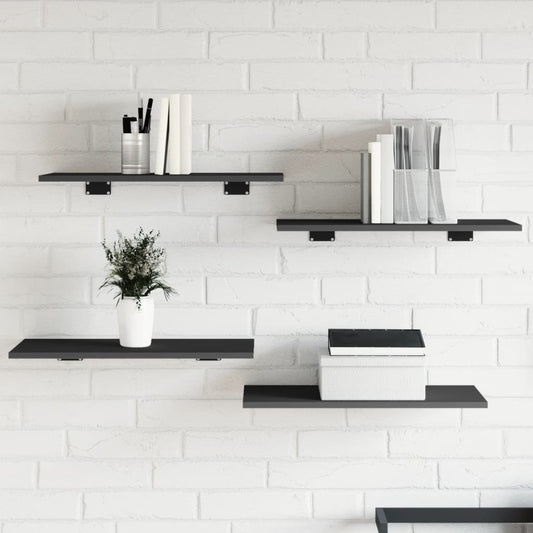 vidaXL Bookshelf Boards 8 pcs Grey 60x30x1.5 cm Engineered Wood