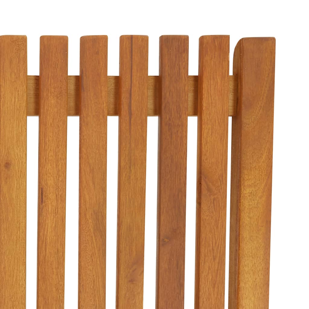 vidaXL Sun Lounger with Cushion Solid Acacia Wood