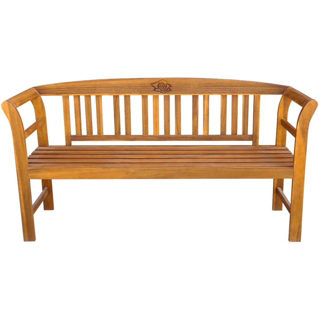 vidaXL Garden Bench with Cushion 157 cm Solid Acacia Wood