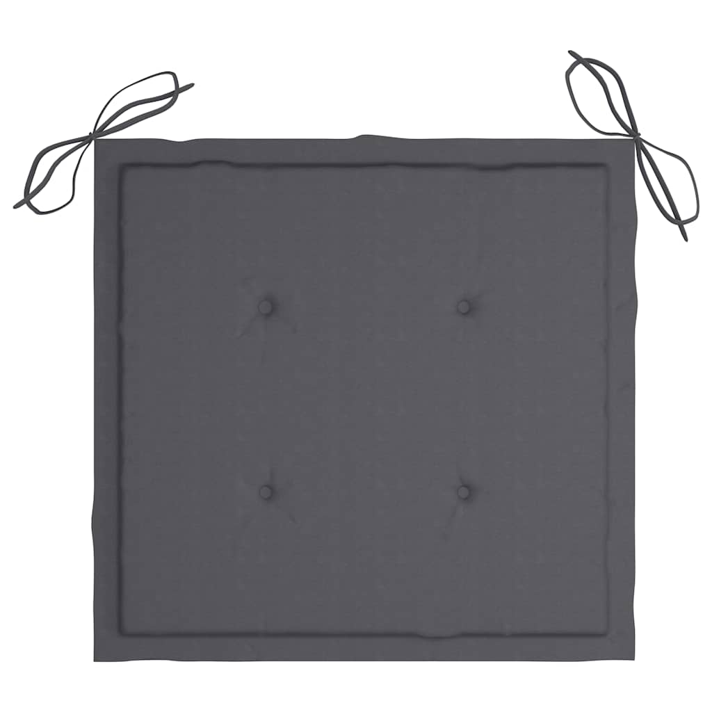 vidaXL Folding Garden Chairs 4 pcs with Cushions Solid Wood Acacia