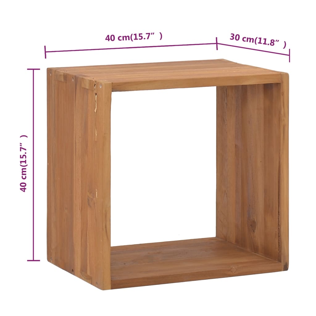 vidaXL Bedside Cabinet 40x30x40 cm Solid Teak Wood