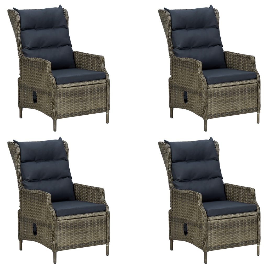 vidaXL 5 Piece Garden Dining Set Brown