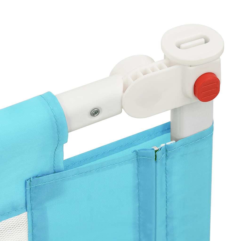 vidaXL Toddler Safety Bed Rail Blue 180x25 cm Fabric