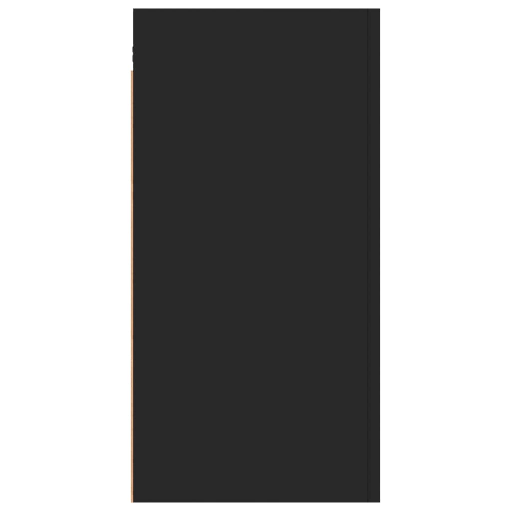 vidaXL TV Cabinet Black 30.5x30x60 cm Engineered Wood