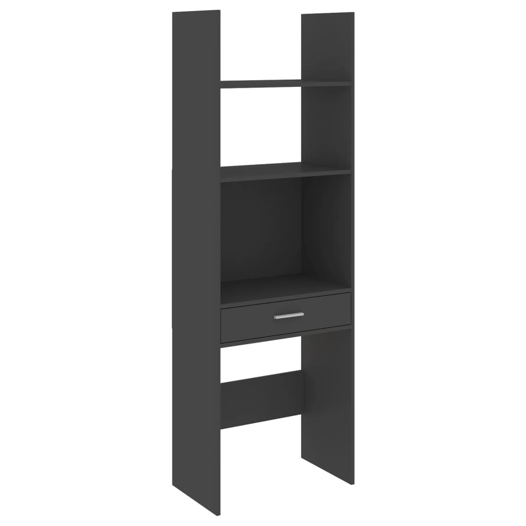 vidaXL Book Cabinet Grey 60x35x180 cm Engineered Wood