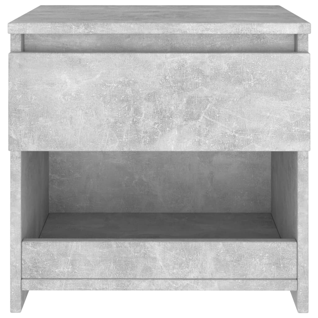vidaXL Bedside Cabinets 2 pcs Concrete Grey 40x30x39 cm Engineered Wood