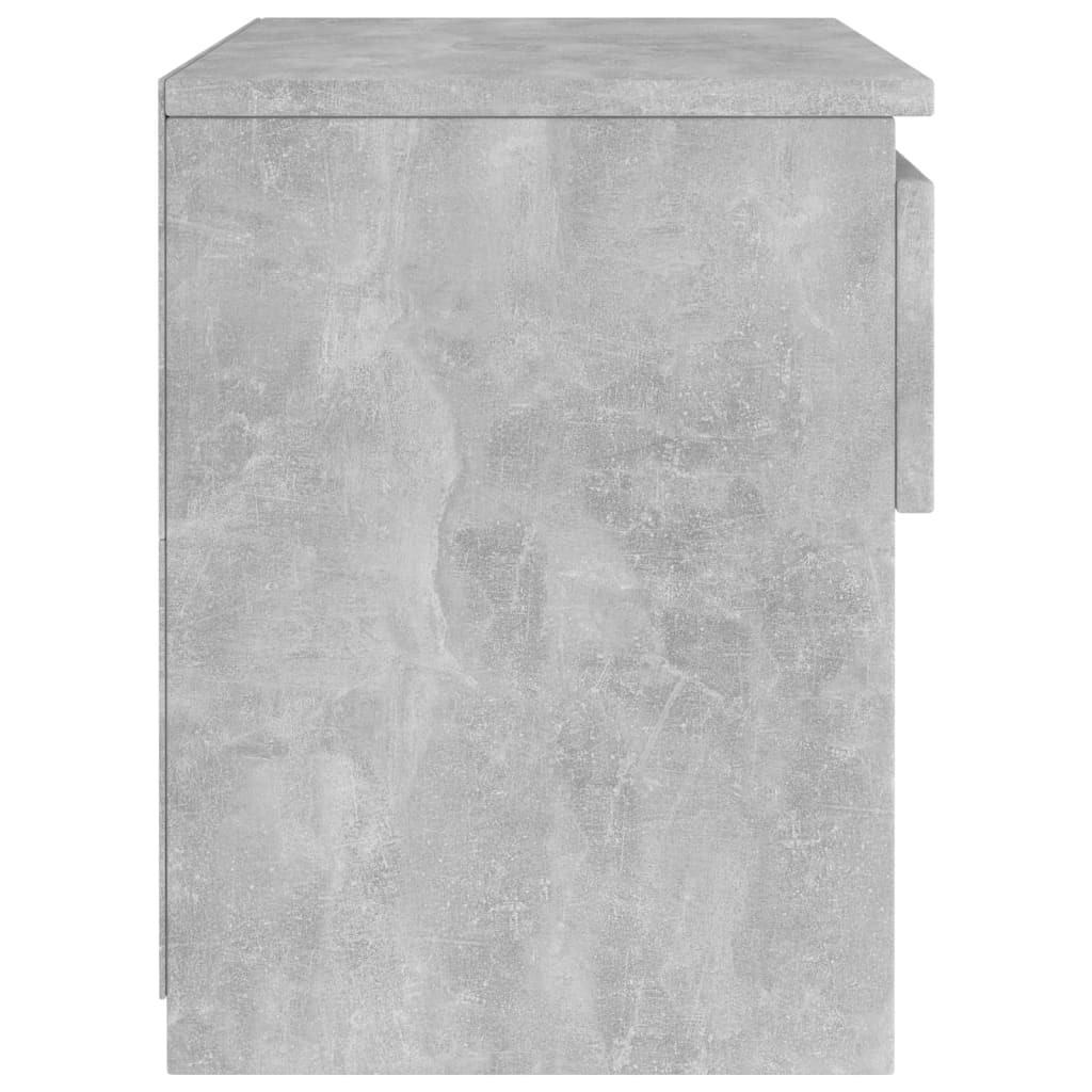 vidaXL Bedside Cabinets 2 pcs Concrete Grey 40x30x39 cm Engineered Wood
