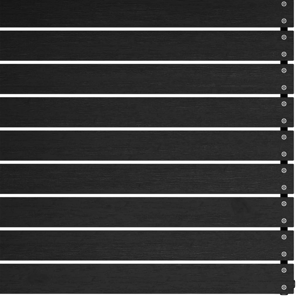 vidaXL 3 Piece Garden Lounge Set Black Solid Pinewood