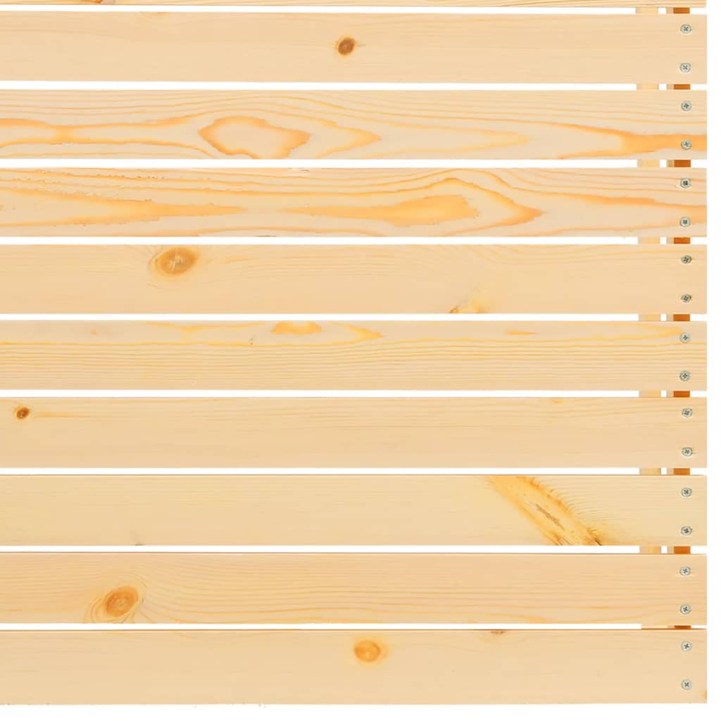 vidaXL Garden Middle Sofas with Grey Cushions 2 pcs Solid Pinewood