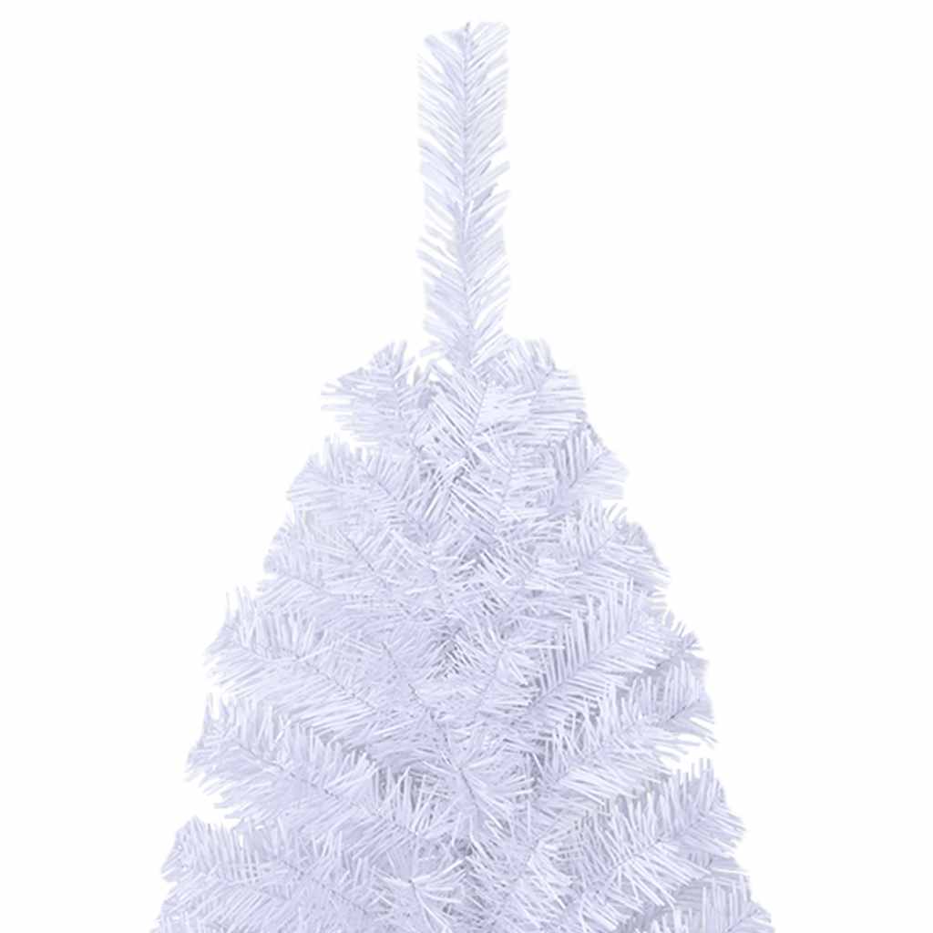 vidaXL Artificial Christmas Tree with Thick Branches White 120 cm PVC