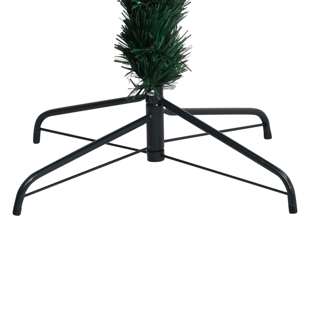 vidaXL Artificial Christmas Tree with Stand Green 180 cm Fibre Optic