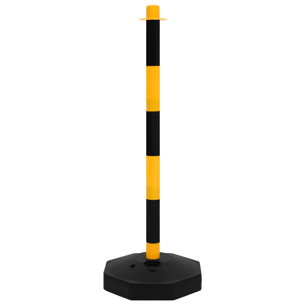 vidaXL Chain Post Set with 10 m Plastic Chain