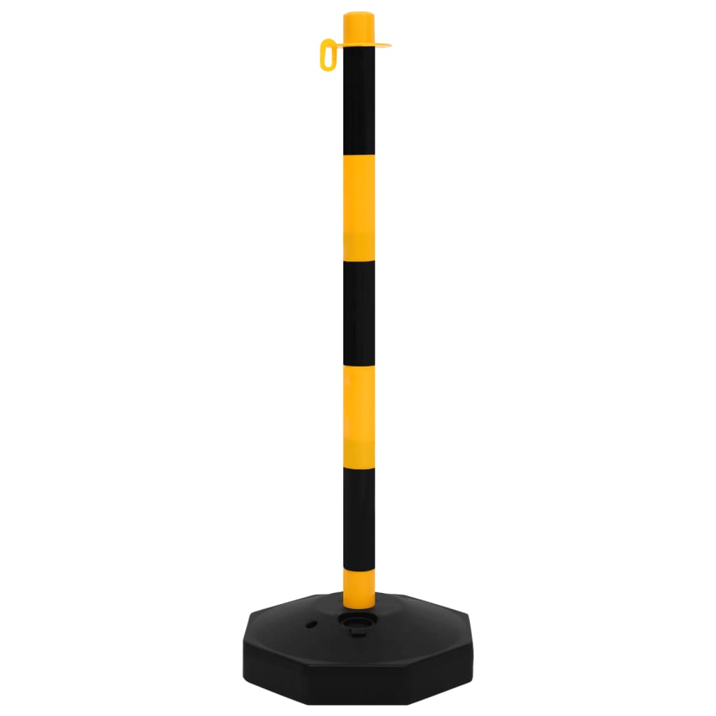 vidaXL Chain Post Set with 10 m Plastic Chain