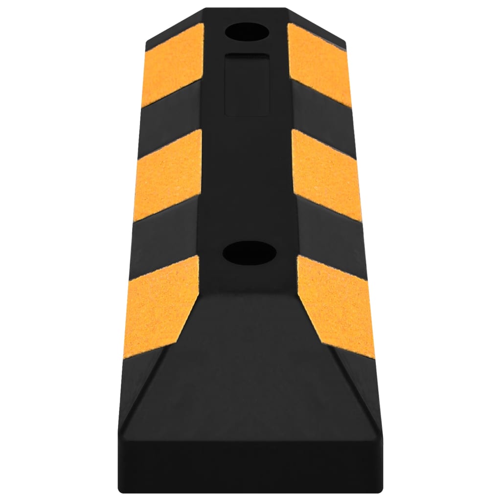 vidaXL Reflective Parking Blocks 2 pcs 56x15x10 cm Rubber