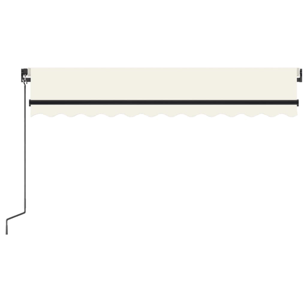 vidaXL Manual Retractable Awning 300x250 cm Cream