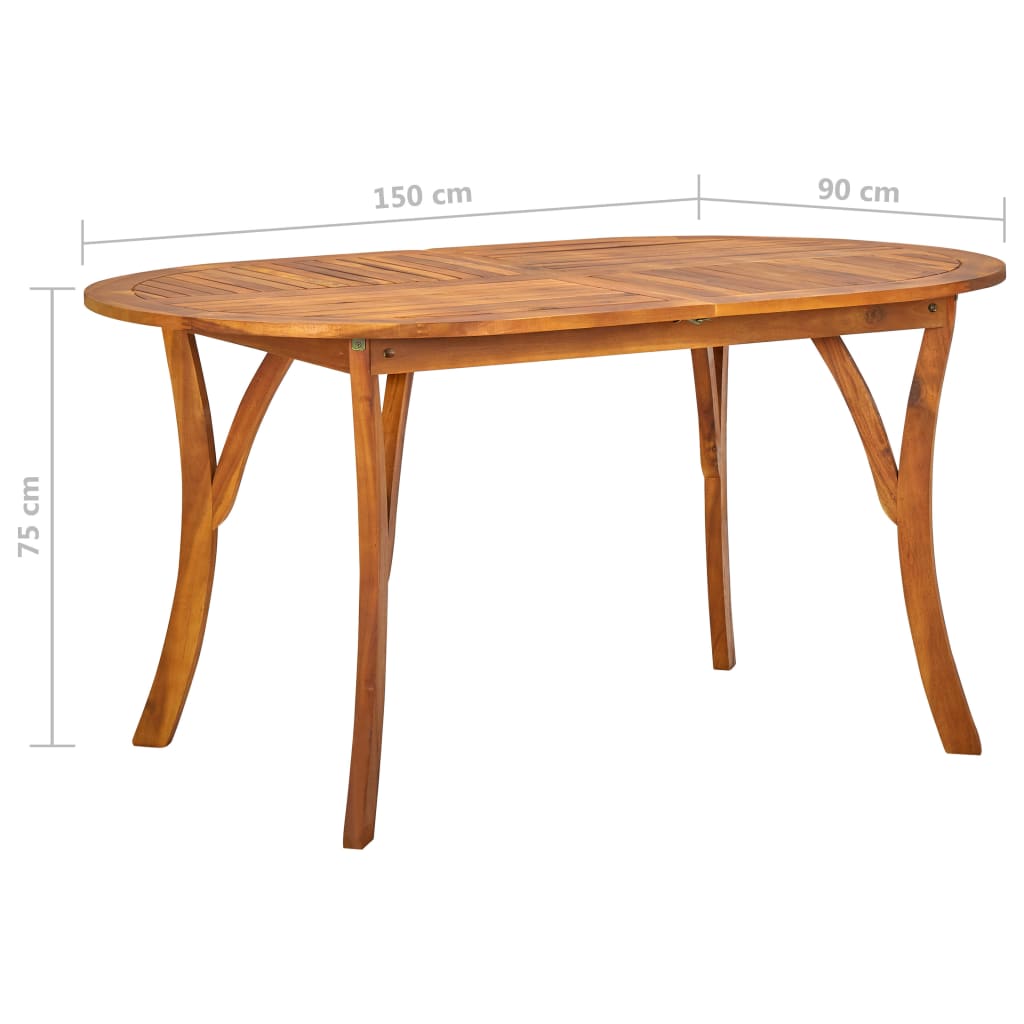 vidaXL 5 Piece Garden Dining Set Light Grey