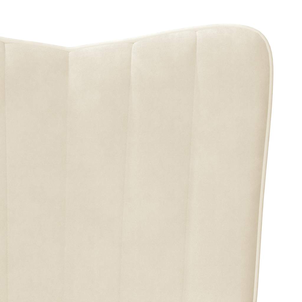 vidaXL Relaxing Chair Cream White Velvet