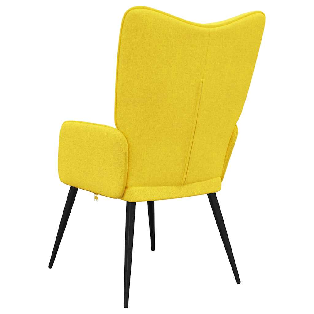 vidaXL Relaxing Chair Mustard Yellow Fabric