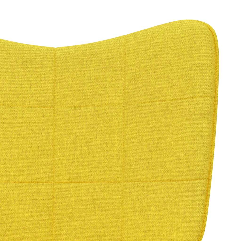 vidaXL Relaxing Chair Mustard Yellow Fabric