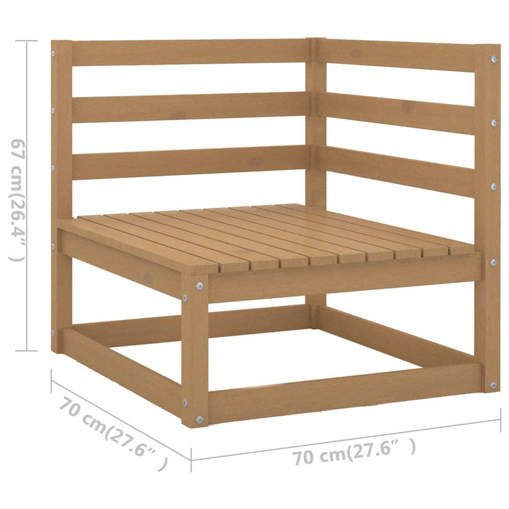 vidaXL 11 Piece Garden Lounge Set Solid Pinewood