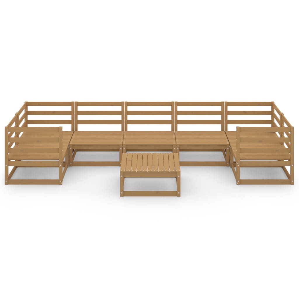 vidaXL 8 Piece Garden Lounge Set Solid Pinewood