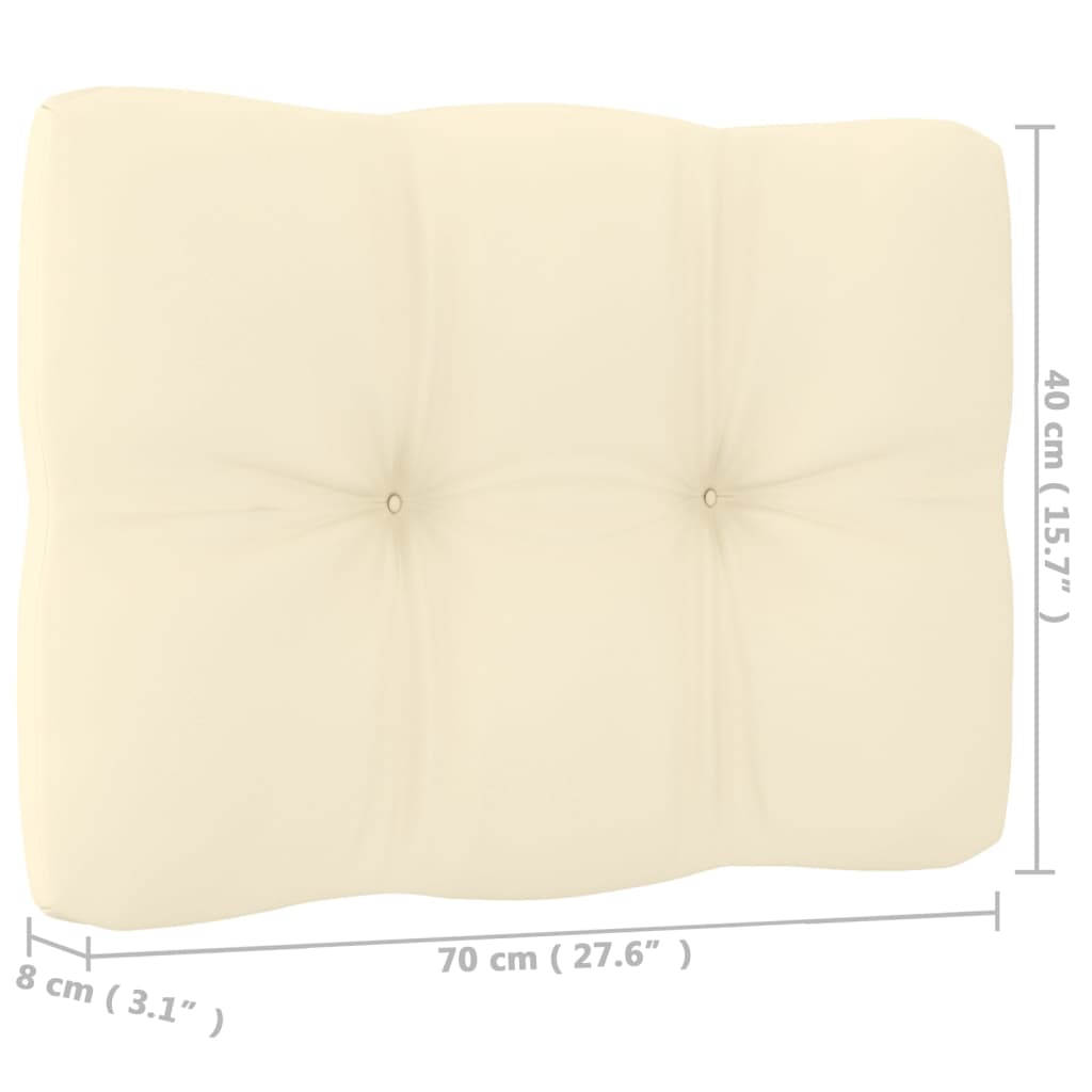 vidaXL 2-Seater Garden Sofa with Cushions Solid Wood Pine