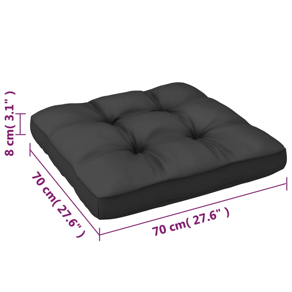 vidaXL 8 Piece Garden Lounge Set with Cushions Solid Pinewood