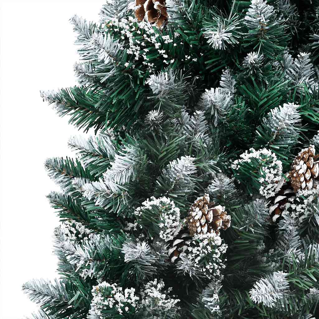 vidaXL Artificial Pre-lit Christmas Tree with Ball Set&Pine Cones 150 cm