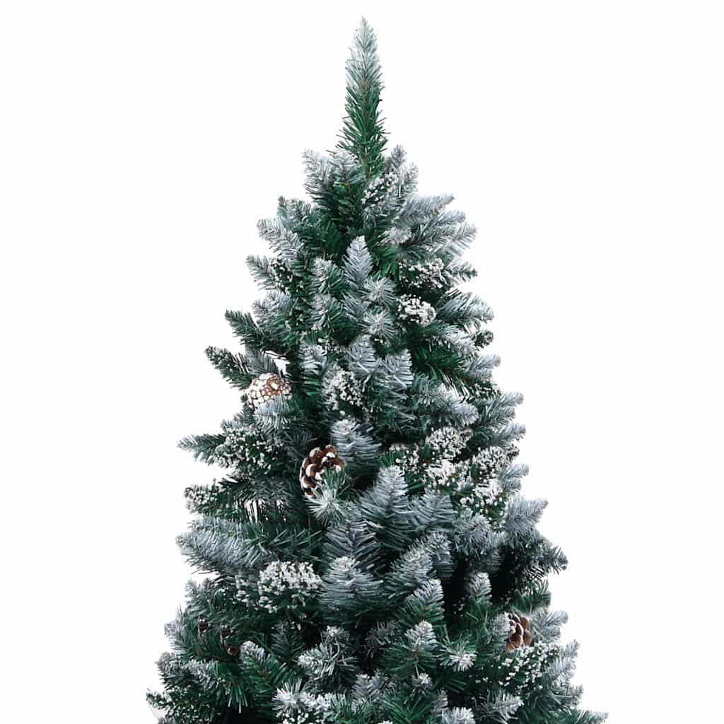 vidaXL Artificial Pre-lit Christmas Tree with Ball Set&Pine Cones 150 cm