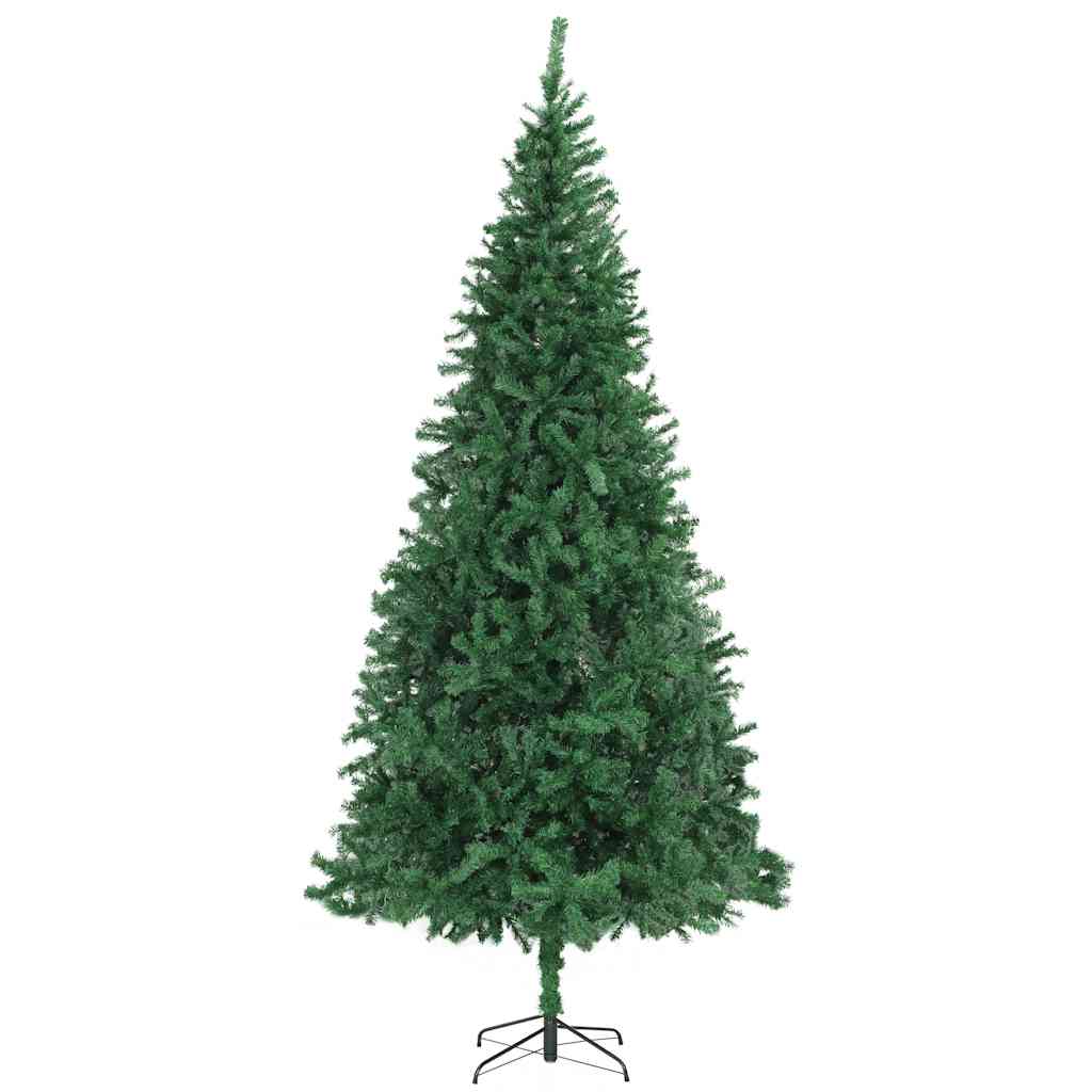 vidaXL Artificial Pre-lit Christmas Tree with Ball Set LEDs 300 cm Green